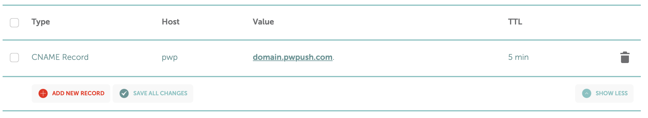 Custom domain with CNAME record
